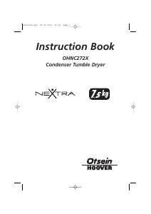 Manual Otsein-Hoover OHNC 272 X-37 Dryer