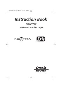 Manual de uso Otsein-Hoover OHNC 771 X-37 Secadora