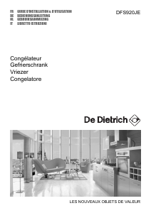 Handleiding De Dietrich DFS920JE Vriezer