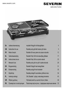 Käyttöohje Severin RG 2341 Raclette-grilli