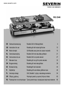 Manual de uso Severin RG 2346 Raclette grill