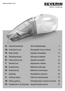 Manual de uso Severin AH 7913 Aspirador de mano