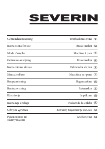 Manuale Severin BM 3991 Macchina per il pane