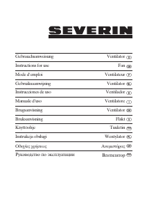 Manual de uso Severin VL 8632 Ventilador