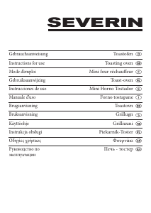 Manual de uso Severin TO 2037 Horno