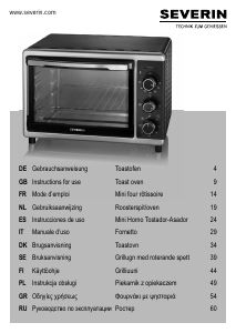 Manuale Severin TO 2057 Forno