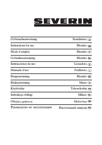 Manual de uso Severin SM 3713 Batidora