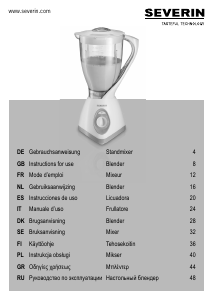 Руководство Severin SM 3714 Блендер