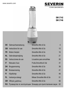 Manuale Severin SM 3746 Frullatore