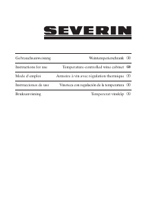 Manual de uso Severin KS 9884 Vinoteca