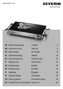 Manual Severin KG 2385 Table Grill