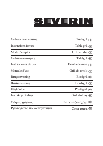 Brugsanvisning Severin KG 2387 Bordgryde