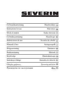 Bruksanvisning Severin HT 6010 Hårtork