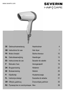 Manual de uso Severin HT 0161 Secador de pelo