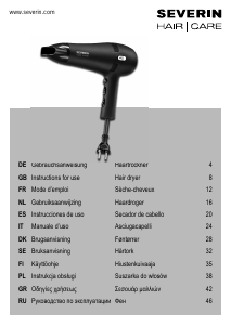 Manual de uso Severin HT 0139 Secador de pelo