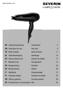 Bedienungsanleitung Severin HT 0138 Haartrockner