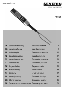 Brugsanvisning Severin FT 9629 Madtermometer