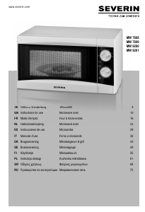 Manual de uso Severin MW 9280 Microondas