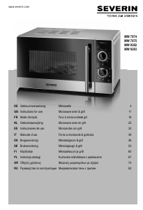 Manuale Severin MW 9282 Microonde