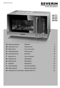 Manual de uso Severin MW 9663 Microondas