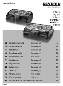 Bruksanvisning Severin PG 9759 Utegrill