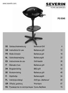 Manual Severin PG 8540 Barbecue