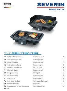 Bruksanvisning Severin PG 8546 Utegrill