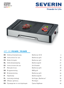 Bruksanvisning Severin PG 8615 Bordgrill