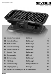 Manual Severin PG 2468 Barbecue
