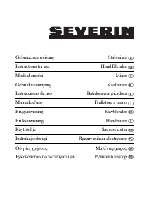 Käyttöohje Severin SM 3726 Sauvasekoitin