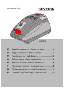 Manual de uso Severin BC 7048 Aspirador