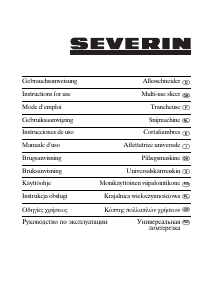 Bruksanvisning Severin AS 3947 Skärmaskin