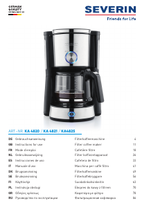 Manual de uso Severin KA 4821 Máquina de café