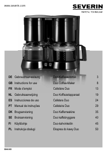 Bedienungsanleitung Severin KA 5800 Kaffeemaschine