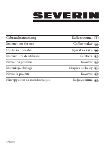 Manual Severin KA 9226 Cafetieră