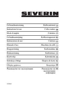 Manual de uso Severin KA 5361 Máquina de café