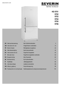 Mode d’emploi Severin KS 9701 Réfrigérateur combiné