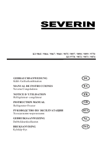 Manual de uso Severin KS 9871 Frigorífico combinado