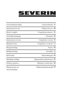 Manual de uso Severin KS 9830 Congelador