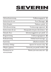 Bruksanvisning Severin FM 7609 Fotbad