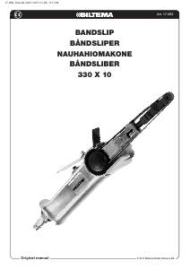 Brugsanvisning Biltema 17-393 Båndsliber