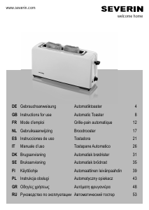 Manual Severin AT 2230 Toaster