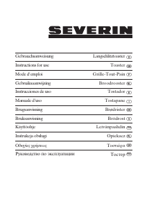 Manual Severin AT 2545 Toaster