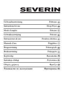 Руководство Severin FR 2414 Фритюрница