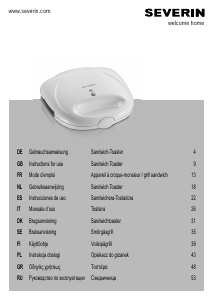 Brugsanvisning Severin SA 2963 Kontaktgrill