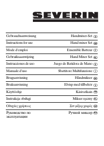 Käyttöohje Severin HM 3813 Käsivatkain