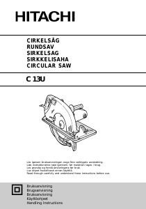 Handleiding Hitachi C 13U Cirkelzaag