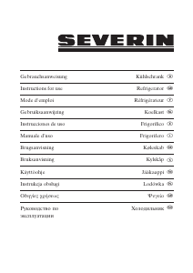 Mode d’emploi Severin KS 9833 Réfrigérateur