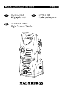 Manual Malmbergs LHG-21012 Pressure Washer