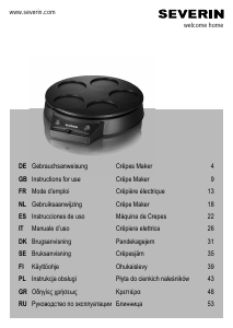 Manuale Severin CM 2196 Crepiera